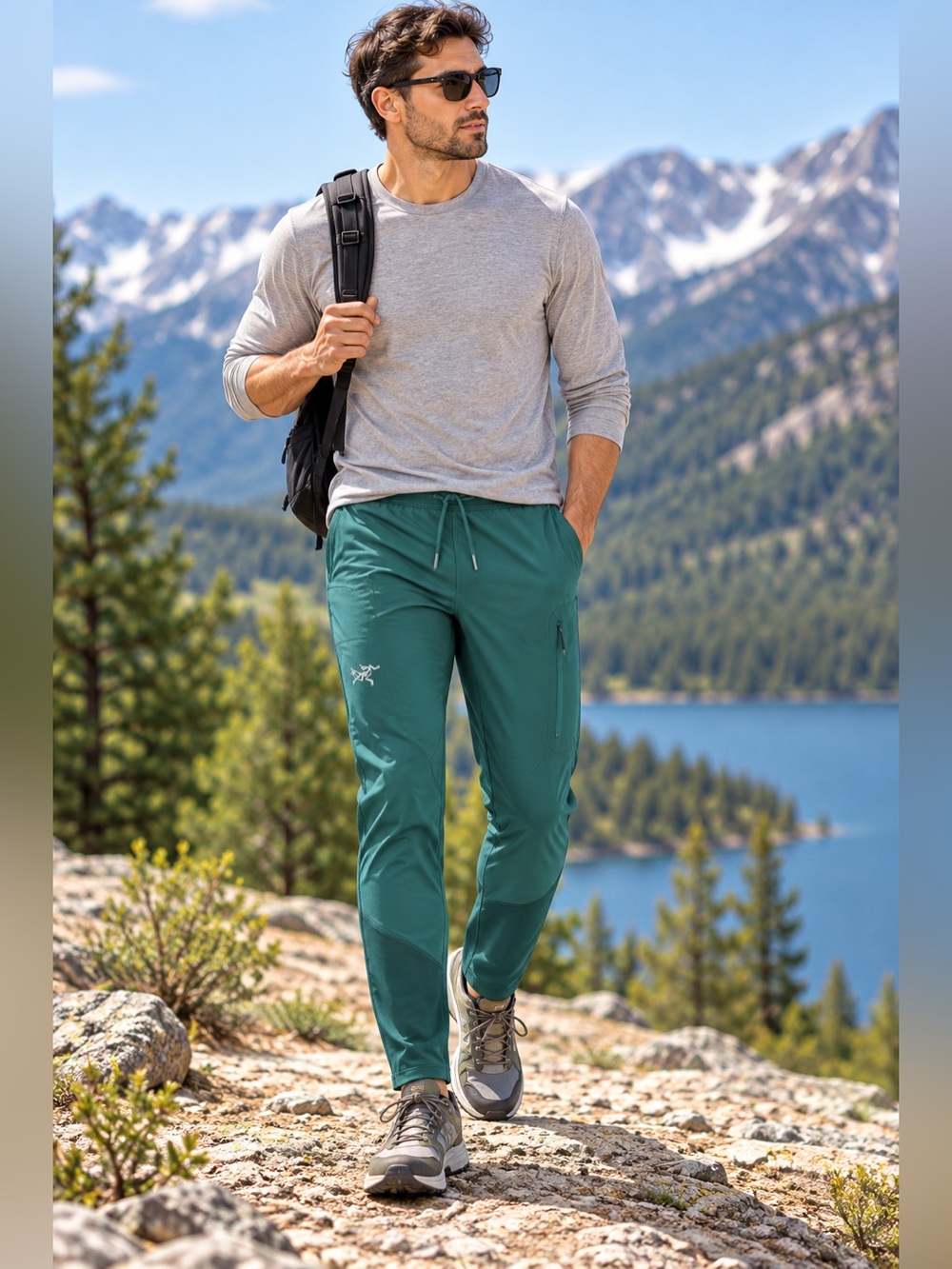 Arc’teryx Men’s Medium Gore-Tex Infinium Teal Technical Jogger Pants NWOT